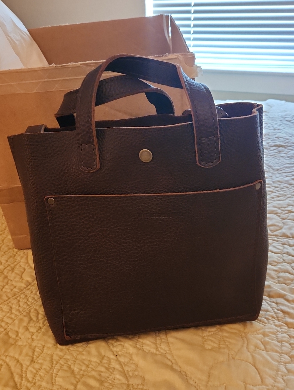 Portland Leather  Crossbody/ Tote Bag - Dark Brown MAKE OFFER!